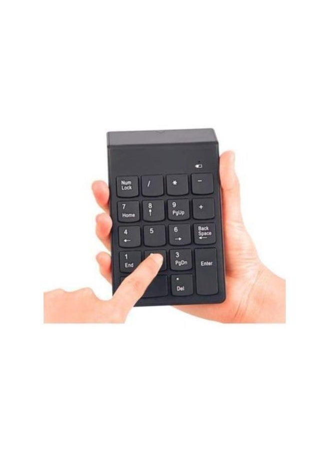 ADMIN TECHNOLOGY 2.4GHz Wireless Numeric Keypad with 18 Keys & USB Receiver - Portable Slim Mini Number Pad for Financial Accounting, Compatible with Laptop, Desktop & PC - Image 3